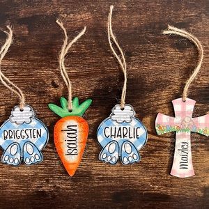Personalized Easter basket tag